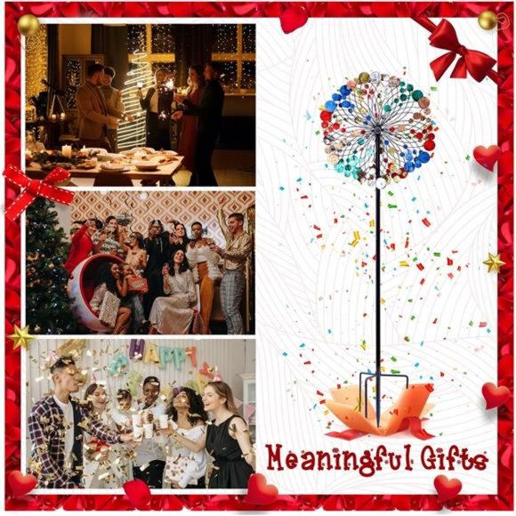 Outdoor MetalWind Sculptures Spinners Garden Décor-Wind Spinners for Yard Garden - Picture 4 of 7